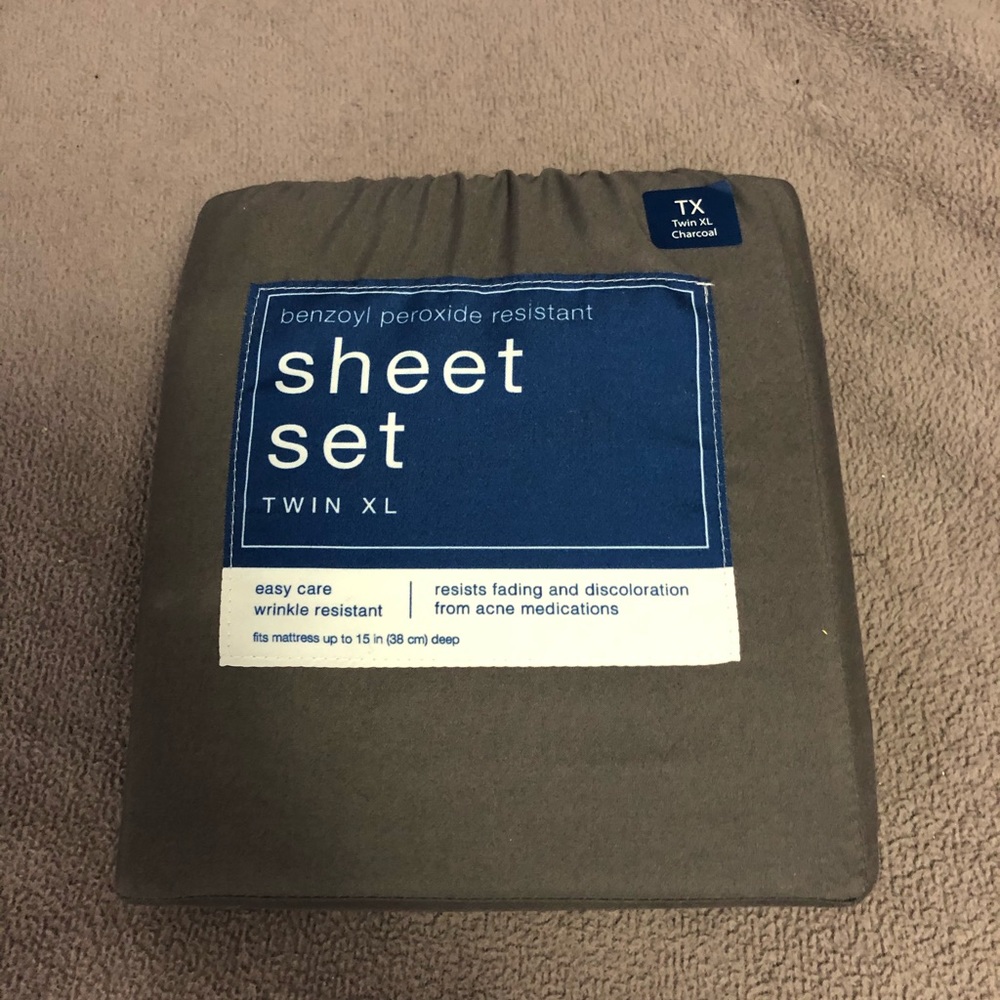 Set of grey sheets. Twin XL